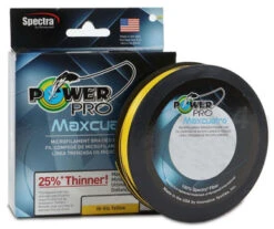 Power Pro PowerPro Maxcuatro Braided Fishing Line Hi-Vis Yellow 3000yd Spools