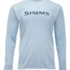 Simms Long Sleeve Tech Tee - Steel Blue - Large -Shimano Store simms long sleeve tech tee steel blue l 97718.1656656640.386.513